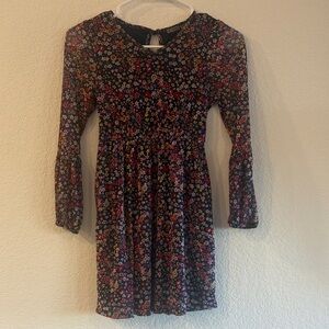 Colorful Floral Kids Dress